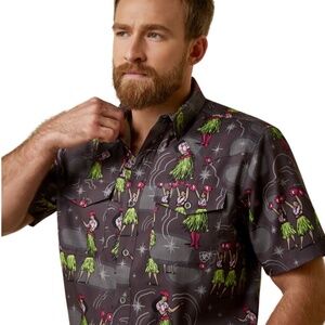 Ariat Men Venttek Western Aloha Fitted Shirt